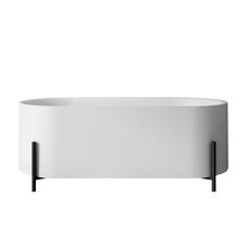 Ванна акриловая Abber 170х75 см отдельностоящая с ножками (AB9443)