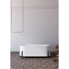 Ванна акриловая Abber 170х75 см отдельностоящая с ножками (AB9443) - фото 5