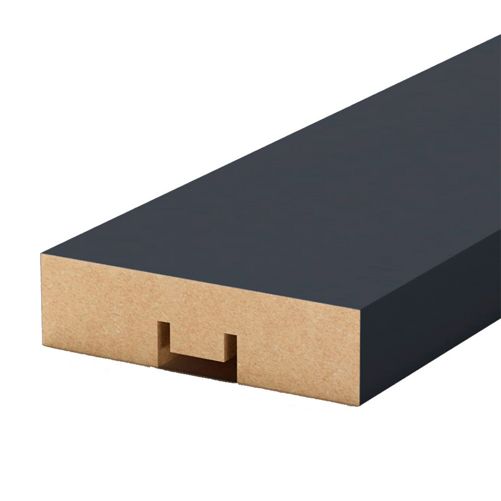 

Декоративная рейка МДФ 60х16х2700 мм black lead Stella