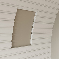 Декоративная рейка из экополимера 50х18х2800 мм Cosca Decor RX008 белая - фото 5