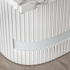 Декоративная рейка из экополимера 50х18х2800 мм Cosca Decor RX008 белая - фото 4