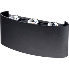 Изображение товара Светильник светодиодный садово-парковый настенный Düwi Nuovo черный 3000К 6 Вт IP54 (24771 9)