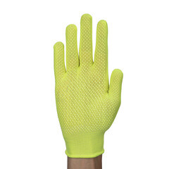 Перчатки полиэстеровые 2 нити с ПВХ покрытием тактильные ЛЭВ 9 (M) - фото 14