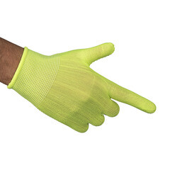 Перчатки полиэстеровые 2 нити с ПВХ покрытием тактильные ЛЭВ 9 (M) - фото 13