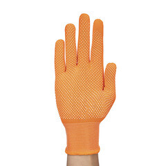 Перчатки полиэстеровые 2 нити с ПВХ покрытием тактильные ЛЭВ 9 (M) - фото 5