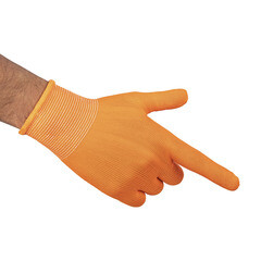 Перчатки полиэстеровые 2 нити с ПВХ покрытием тактильные ЛЭВ 9 (M) - фото 4