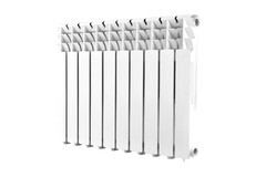 Изображение товара Радиатор алюминиевый 500 мм 10 секций 1" боковое подключение белый