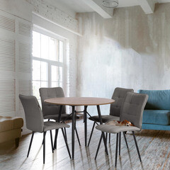 Стул Bari серый (24644) - фото 2