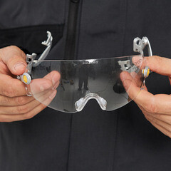 Очки защитные Delta Plus Fuego открытые с прозрачными линзами для защитных касок (FUEGOARIN) - фото 2