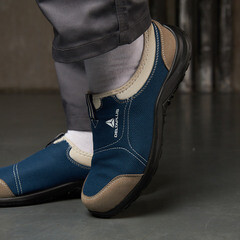 Полуботинки рабочие текстильные с защитным подноском размер 45 синий/серый Delta Plus MIAMI S1P (MIAMISPGB45) - фото 9