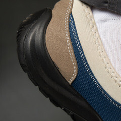 Полуботинки рабочие текстильные с защитным подноском размер 45 синий/серый Delta Plus MIAMI S1P (MIAMISPGB45) - фото 2