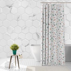 Штора для ванны Delphinium Кэнди 1800х1800 мм полиэстер мультиколор (104068) - фото 2