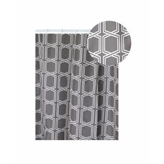 Штора для ванны Zenfort Бисмарк 2000х1800 мм полиэстер серая (104074) - фото 2