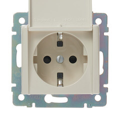 Розетка Legrand Valena встраиваемая слоновая кость с крышкой (695614) - фото 3