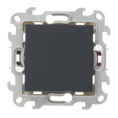 Изображение товара Выключатель Simon 24 Harmonie одноклавишный встраиваемый графит (2420101-038)