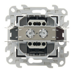 Переключатель Simon 24 Harmonie одноклавишный встраиваемый графит (2420251-038) - фото 3