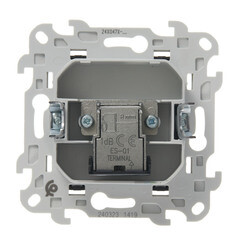 Розетка телевизионная Simon 24 Harmonie встраиваемая графит (2450477-038) - фото 3