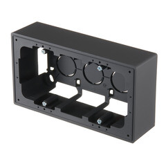 Коробка монтажная Simon 24 Harmonie двухместная накладная графит (2400752-038) - фото 4