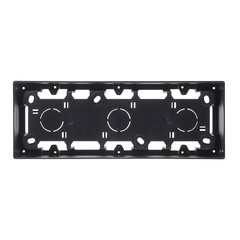 Коробка монтажная Simon 24 Harmonie трехместная накладная графит (2400753-038) - фото 3