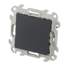 Заглушка Simon 24 Harmonie встраиваемая графит (2400800-038) - фото 4