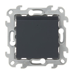 Изображение товара Выключатель Simon 24 Harmonie карточный встраиваемый графит (2410526-038)