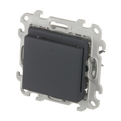 Выключатель Simon 24 Harmonie карточный встраиваемый графит (2410526-038) - фото 4