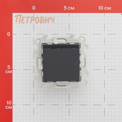 Выключатель Simon 24 Harmonie карточный встраиваемый графит (2410526-038) - фото 2