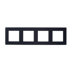 Рамка Simon 24 Harmonie четырехместная графит (2400640-038) - фото 1