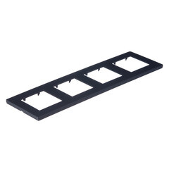 Рамка Simon 24 Harmonie четырехместная графит (2400640-038) - фото 4