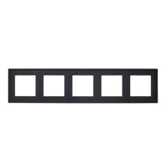 Рамка Simon 24 Harmonie пятиместная графит (2400650-038) - фото 3