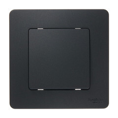 Изображение товара Выключатель Systeme Electric Blanca одноклавишный встраиваемый антрацит (BLNVS010106)