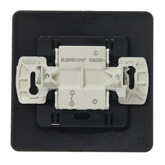 Выключатель Systeme Electric Blanca одноклавишный встраиваемый антрацит (BLNVS010106) - фото 3