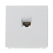 Розетка компьютерная Systeme Electric ArtGallery встраиваемая белая RJ45 (GAL000186)