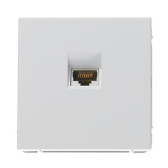 Розетка компьютерная Systeme Electric ArtGallery встраиваемая белая RJ45 (GAL000186)