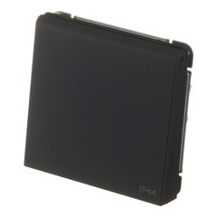 Розетка Systeme Electric ArtGallery встраиваемая карбон со шторками с крышкой (GAL441046) - фото 5