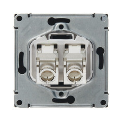 Розетка компьютерная Systeme Electric ArtGallery встраиваемая карбон 2хRJ45 (GAL001088) - фото 3