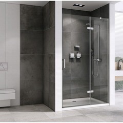 Душевая дверь Abber Zart стекло прозрачное 100х195 см профиль хром 6 мм распашная (AG08100) - фото 3