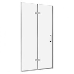Изображение товара Душевая дверь Abber Zart стекло прозрачное 90х195 см профиль хром 6 мм складная (AG08090P)