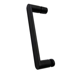 Душевая дверь Abber Zart стекло прозрачное 100х195 см профиль черный 6 мм распашная (AG08100B) - фото 4