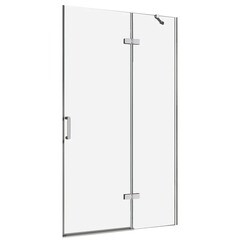 Душевая дверь Abber Zart стекло прозрачное 100х195 см профиль хром 6 мм распашная (AG08100) - фото 1