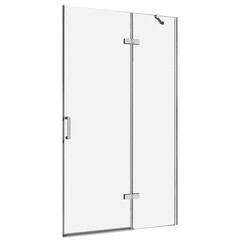 Изображение товара Душевая дверь Abber Zart стекло прозрачное 110х195 см профиль хром 6 мм распашная (AG08110)