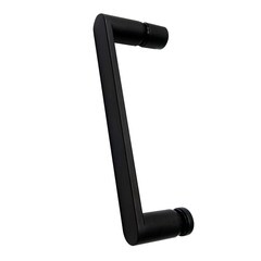 Душевая дверь Abber стекло прозрачное 80х195 см профиль черный 6 мм распашная (AG04080B) - фото 4