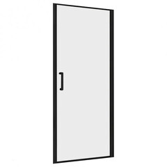 Изображение товара Душевая дверь Abber стекло прозрачное 80х195 см профиль черный 6 мм распашная (AG04080B)