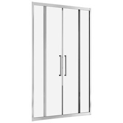 Изображение товара Душевая дверь Abber стекло прозрачное 180х195 см профиль хром 6 мм раздвижная (AG33180H)