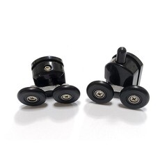 Душевая дверь Abber стекло прозрачное 150х190 см профиль черный 5 мм раздвижная (AG30150B5) - фото 4