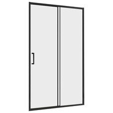 Душевая дверь Abber стекло прозрачное 150х190 см профиль черный 5 мм раздвижная (AG30150B5)