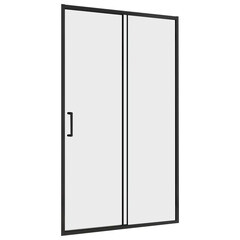Изображение товара Душевая дверь Abber стекло прозрачное 150х190 см профиль черный 5 мм раздвижная (AG30150B5)