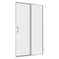 Изображение товара Душевая дверь Abber стекло прозрачное 150х190 см профиль хром 5 мм раздвижная (AG301505)