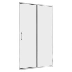 Изображение товара Душевая дверь Abber стекло прозрачное 110х190 см профиль хром 5 мм раздвижная (AG301105)