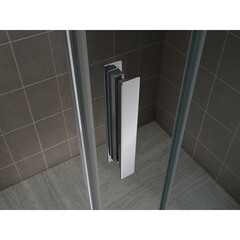 Душевая дверь Abber Komfort стекло прозрачное 120х200 см профиль хром 8 мм раздвижная (AG90120) - фото 6